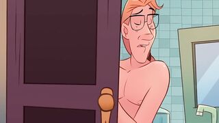 Screwing the butt of the anus maid in the baths at home... Mop on the maid - Os Sacanas Filminho