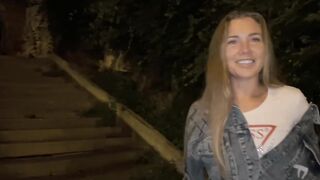 POV oral-sex in public place