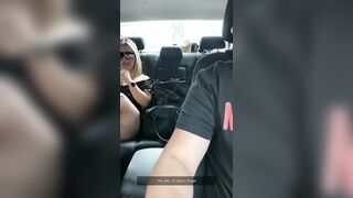 Making my boyfriend a cuckold, Teasing uber driver whilst driving!! Anne_Austin