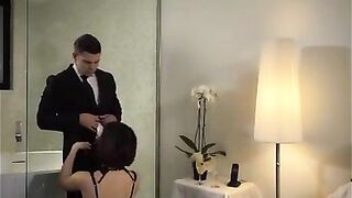 Cuckold hubby enjoying wife sharing sex