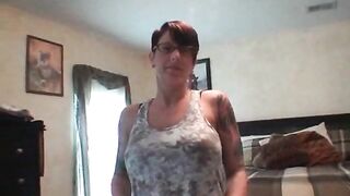 Iam Pierced  mother I'd like to fuck with pierced teats and tattoos