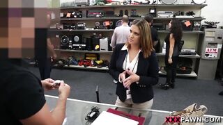 XXX PAWN - Foxy Business Lady Gets Screwed In Shop Backroom