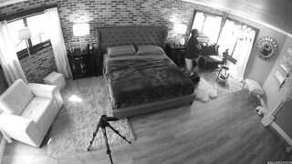 Black honey with milky breasts giving a titjob