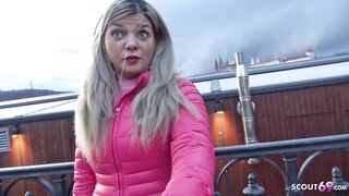 GERMAN SCOUT - Curvy Teen Bella talk to Street Pick up Screw