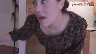 Mother masturbates in front of her step son