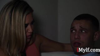 Scary Movie Scene Night With Sexy Blond Mommy- Caitlin Bell