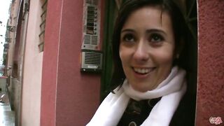 Inexperienced playgirl screwed her neighbour not knowing about a hidden camera in his petite apartment