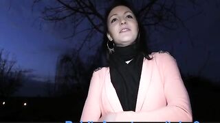 PublicAgent Ebony haired hottie screws to get fake modelling contract