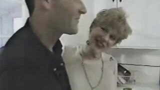 Granny Screws Youthful Cock In The Kitchen