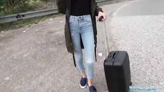 Public Agent Loud outdoor sex for slender beautiful lost golden-haired
