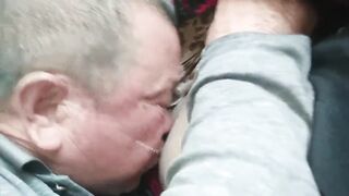 Corpulent old screw overweight woman