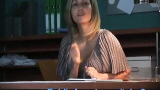 PublicAgent Office secretary drilled by a giant jock in the lavatory