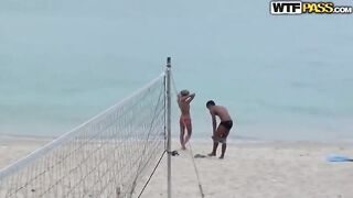 Russian golden-haired is alone in the forest and getting willing to suck a stranger's jock