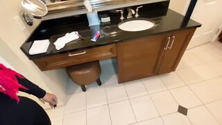 GIVING MY BLACK STEP-SISTER MORNING WANG ALL OVER THE SUITE IN VEGAS