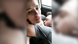 Marvelous Nursing Session in the Car