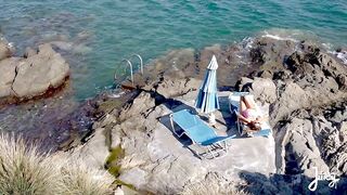 WET SNATCH ON THE EDGE -MULTI SQUIRT IN PUBLIC - GREECE - LaraJuicy