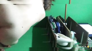 flaca hermosa se corre