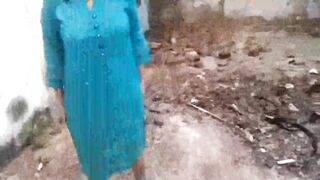 Desi hot teacher Outdoor Risky Public drilled by