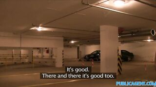 PublicAgent Short brunette hair with petite bazookas