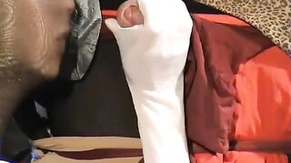 Hose Encasement Pair Zentai Mega Slavery two - The Last Nylon Face Jizz Flow