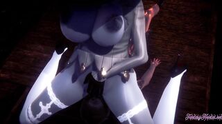 Resident Merciless Anime - Lady Dimitrescu hard sex