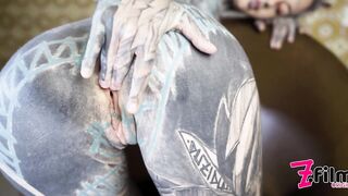 BANG MACHINE hardcore masturbation for HEAVILY TATTOOED gal, TEEN extraordinary ANAL, anal gapes, prolapse, fermale climax, alt