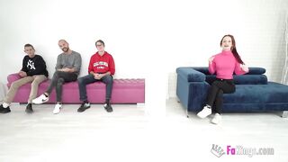 Betty Loop bows the rules just to fuck two of her porn candidates