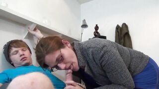 Mamma Catches Not Step Son Jerking