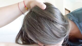 Pov oral-job from my Russian ï¿½GF - Cum on Throat