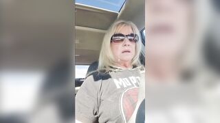 Solo - White Sexy Hawt Grandma in her car