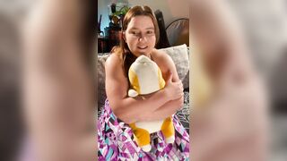 Marie's Edging Orgasms During The Time That Sitting on Hitachi