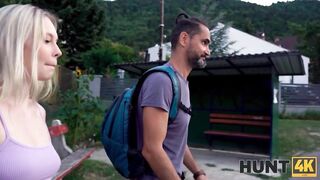 HUNT4K. Need for cash motivates chap to sell GFs snatch to rich hunter