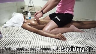 Massage of squirting #8 part two Black squirt
