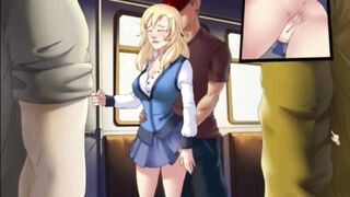 My Little Girl - Lewd 18yo blond college teen floozy with large titties sucks teacher's shlong