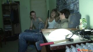 Hopeless golden-haired is giving enjoyment to a dude who is not her boyfriend, whilst that guy is watching