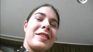 Teen in her 1st SADOMASOCHISM Movie Scene