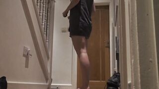 naked for pizza delivery, uk