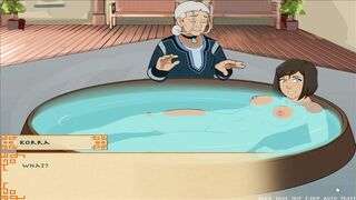 Four Elements Tutor Book 4 Love Part 58 - Enchanting Katara Snatch afresh and Korra titties