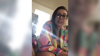 Nip Slide Wardrobe Malfunction Shows Porn Star Large Melons Smokin'