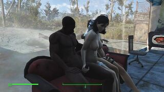 Trio sex with the bride. The Bride Cheats in the Fallout Game - Porno Game, ADULT mods