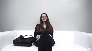 Nerdy, Czech cutie, Martina went to a porn episode casting, the other day, just to have joy