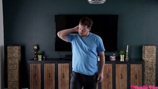 Petite Teen Stepdaughter Sia Longing Desires a Large 1