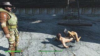 Cuckold Spouse Watching His Oriental Wife Drilled - Fallout 4