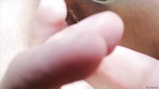 Youthful soaked snatch licked to climax. Real woman climax