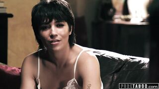 PURE TABOO Brooklyn Gray Lets Her Girlfriend's Pervy Stepdad Creampie Her