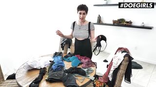 DOEGIRLS - (Olive Glass) - Large Titties mother I'd like to fuck Plays With Her Unshaved Cunt Until That Babe Cums Hard