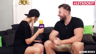 BUMSBESUCH - Breasty Porn Star Josy Ebony Visits Fan And Suggests Her Twat - LETSDOEIT