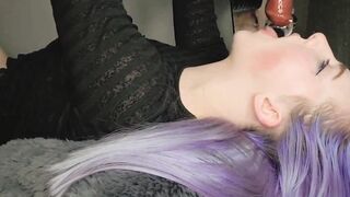 Bizarre Deepthroating Skills Showing Off Mouth Distention Bad Dragon Chance