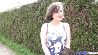 nineteen year old Elena gets anal screwed in her parents garden
