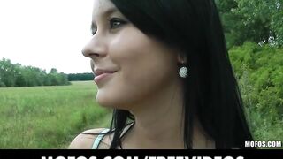 Public Pickups - Czech bikini model bangs on top of a car